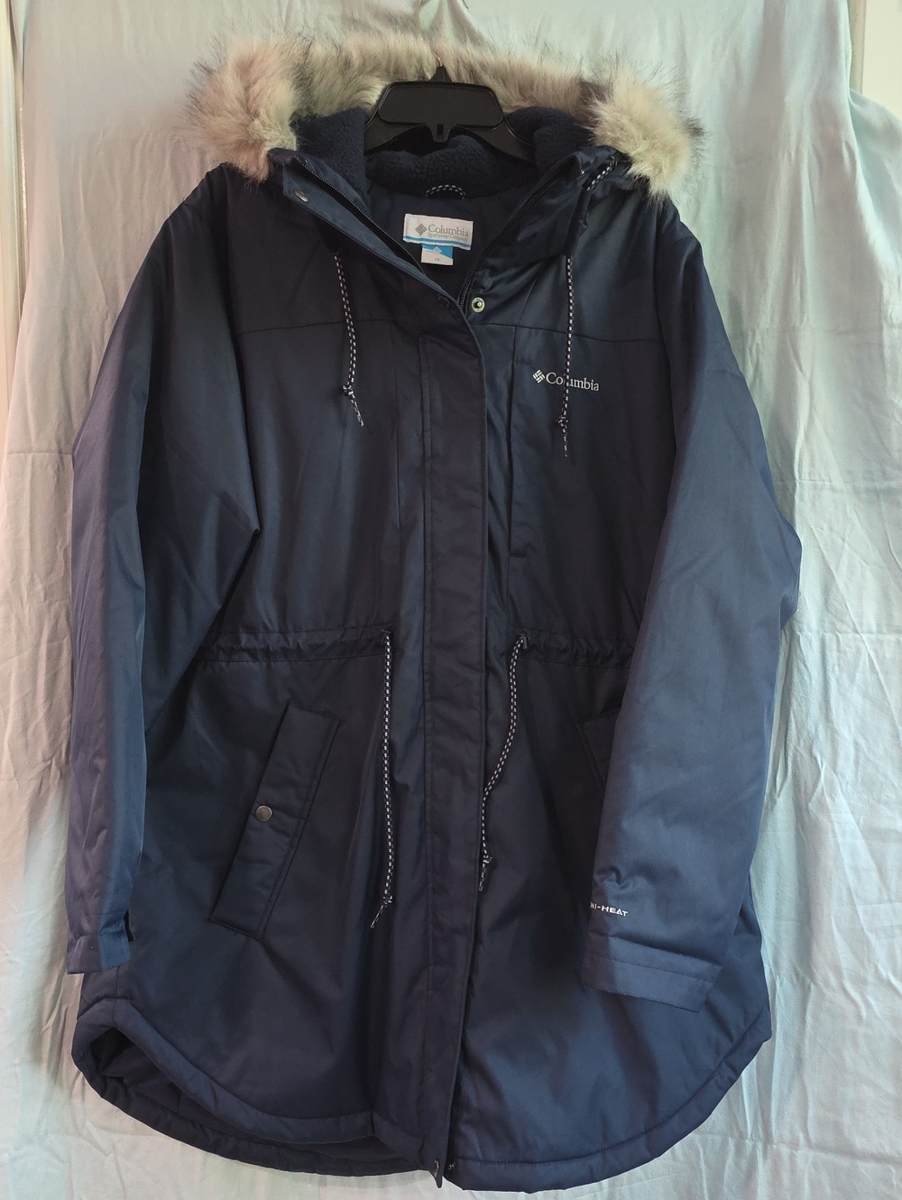 Columbia Women’s Suttle Mountain Mid Jacket 1XL Navy Blue NWOT